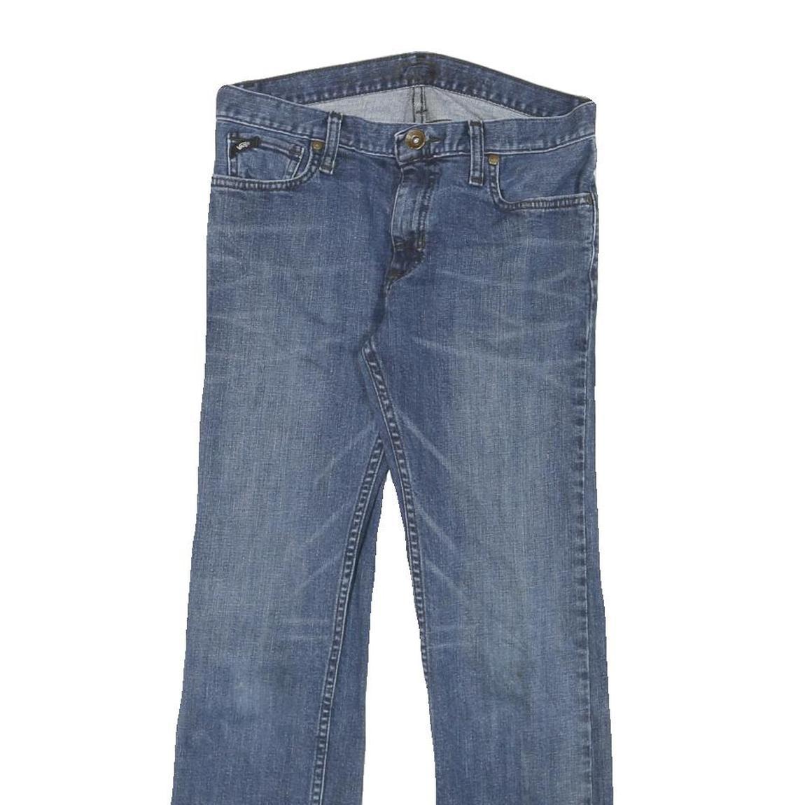 VANS Womens Jeans Blue Regular Straight Denim W26 L26 Classic Zip Closure