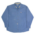 CARHARTT Mens Worker Shirt Blue Long Sleeve XL