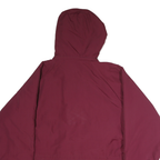EDDIE BAUER Womens Maroon Nylon Outdoor Jacket XL Zip Hooded Casual Warm