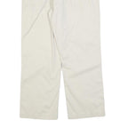 TOMMY HILFIGER Mens Cotton Blend White Regular Straight Trousers W35 L28 Classic