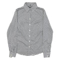 BANANA REPUBLIC Womens Black & White Pattern Shirt S Cotton Blend Button Down