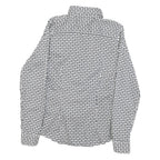 BANANA REPUBLIC Womens Black & White Pattern Shirt S Cotton Blend Button Down