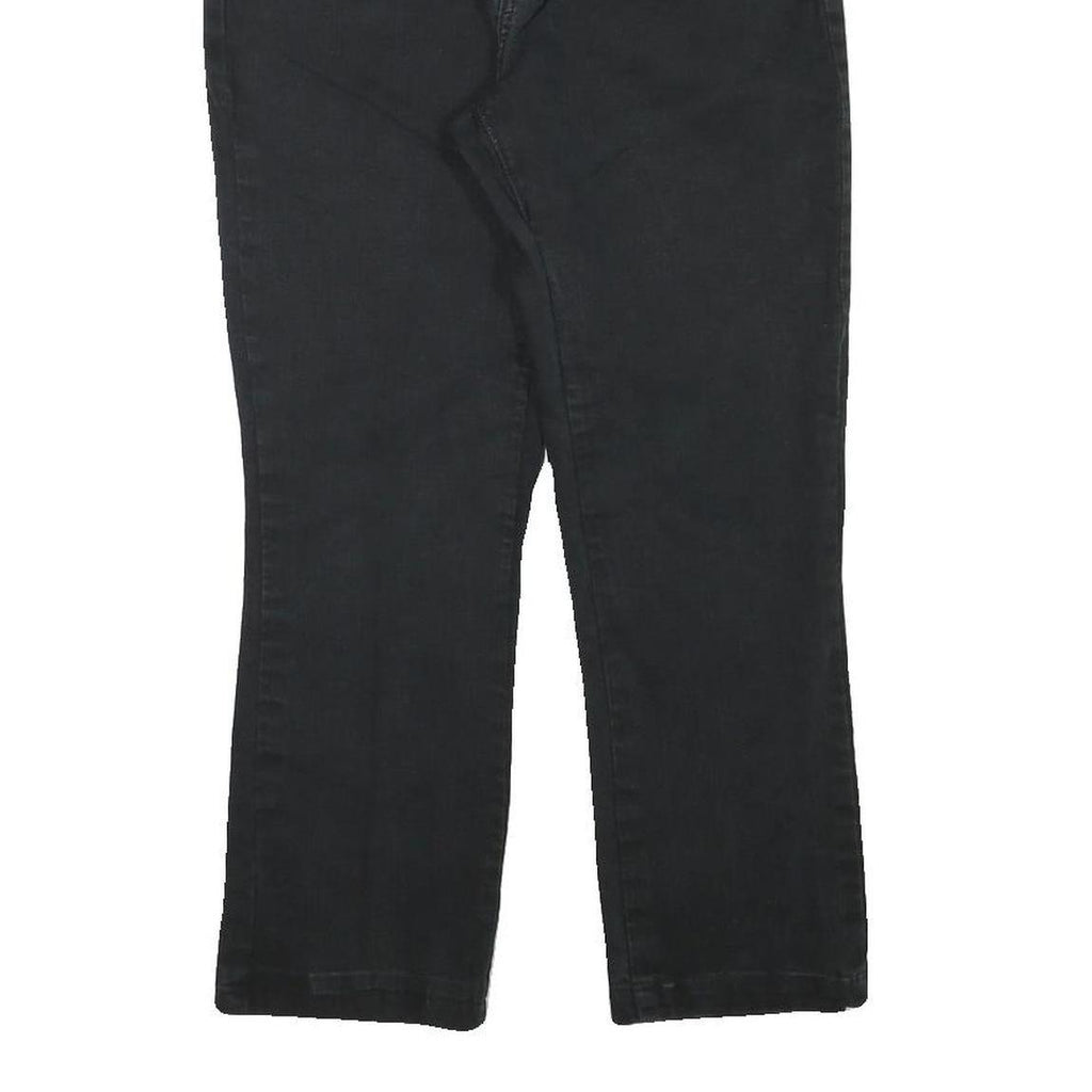 LEVI'S Womens Black Regular Fit Straight Denim Jeans W28 L24 Classic Cotton