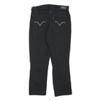 LEVI'S Womens Black Regular Fit Straight Denim Jeans W28 L24 Classic Cotton