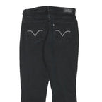 LEVI'S Womens Black Regular Fit Straight Denim Jeans W28 L24 Classic Cotton