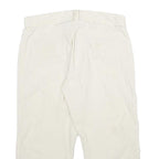 NICOLE RENISTI Womens Shorts White Casual Linen Blend UK 10 W30 Comfortable