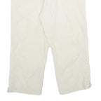 NICOLE RENISTI Womens Shorts White Casual Linen Blend UK 10 W30 Comfortable