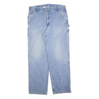 CARHARTT Mens Regular Blue Denim Rinse Jeans W36 L34 Workwear Utility Style