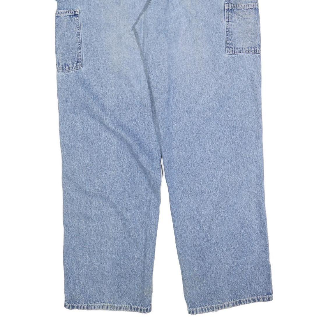 CARHARTT Mens Regular Blue Denim Rinse Jeans W36 L34 Workwear Utility Style