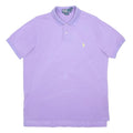 POLO RALPH LAUREN Mens Purple & Yellow Classic T-Shirt L Short Sleeve Polo