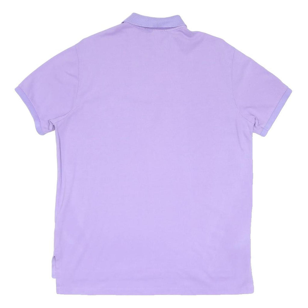 POLO RALPH LAUREN Mens Purple & Yellow Classic T-Shirt L Short Sleeve Polo
