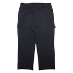 ZARA Cargo Mens Trousers Black Relaxed Straight W35 L27