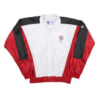 CHAMPION Mens White & Red Jeff City Button Jacket L Synthetic Sports Casual