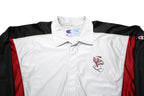 CHAMPION Mens White & Red Jeff City Button Jacket L Synthetic Sports Casual