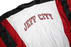 CHAMPION Mens White & Red Jeff City Button Jacket L Synthetic Sports Casual