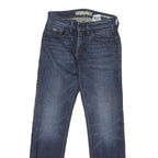 GUESS Mens Blue Regular Fit Straight Denim Jeans W30 L31 Classic Zip Pocket