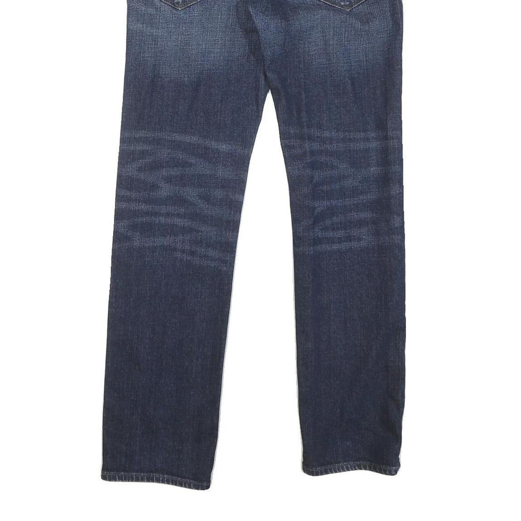 GUESS Mens Blue Regular Fit Straight Denim Jeans W30 L31 Classic Zip Pocket