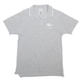 LACOSTE Mens Grey Short Sleeve Roland Garros Polo Shirt S Cotton Blend
