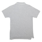 LACOSTE Mens Grey Short Sleeve Roland Garros Polo Shirt S Cotton Blend