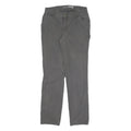 CARHARTT Womens Cotton Blend Grey Regular Straight Trousers W26 L29 Zip Closure