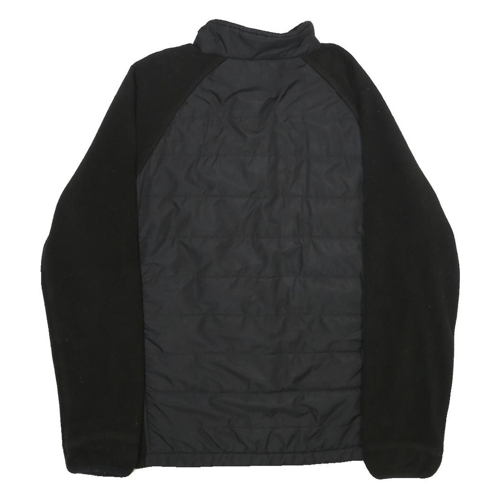 NEW BALANCE Womens Black Zip Jacket XL Polyester Plain Lightweight Sportswear