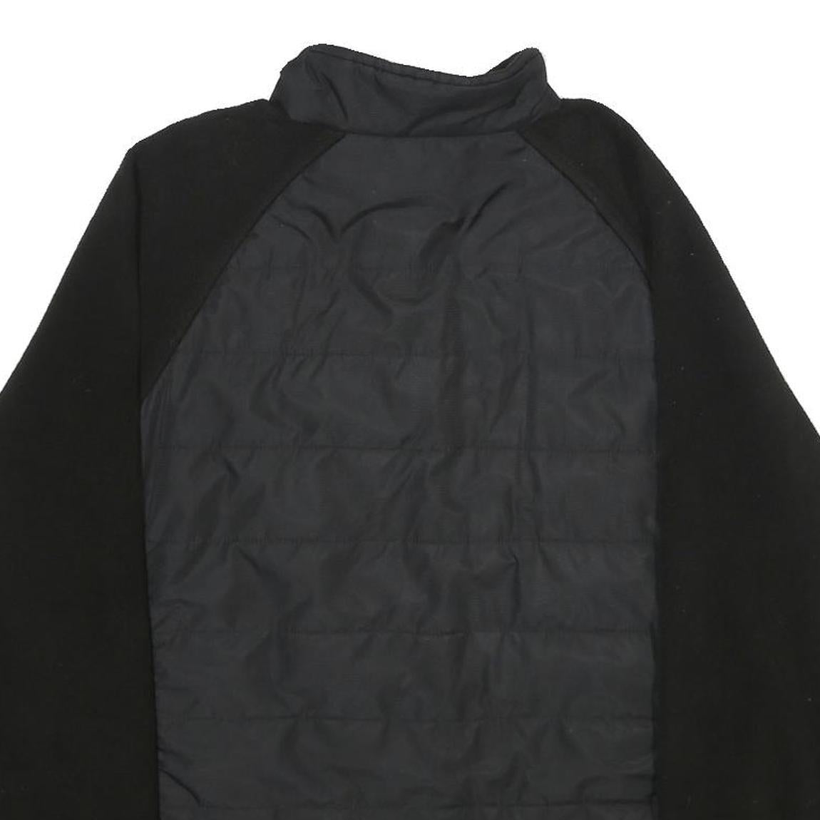 NEW BALANCE Womens Black Zip Jacket XL Polyester Plain Lightweight Sportswear