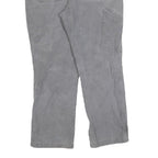 CARHARTT Mens Relaxed Grey Jeans Cotton Blend Zip W36 L30 Workwear Casual