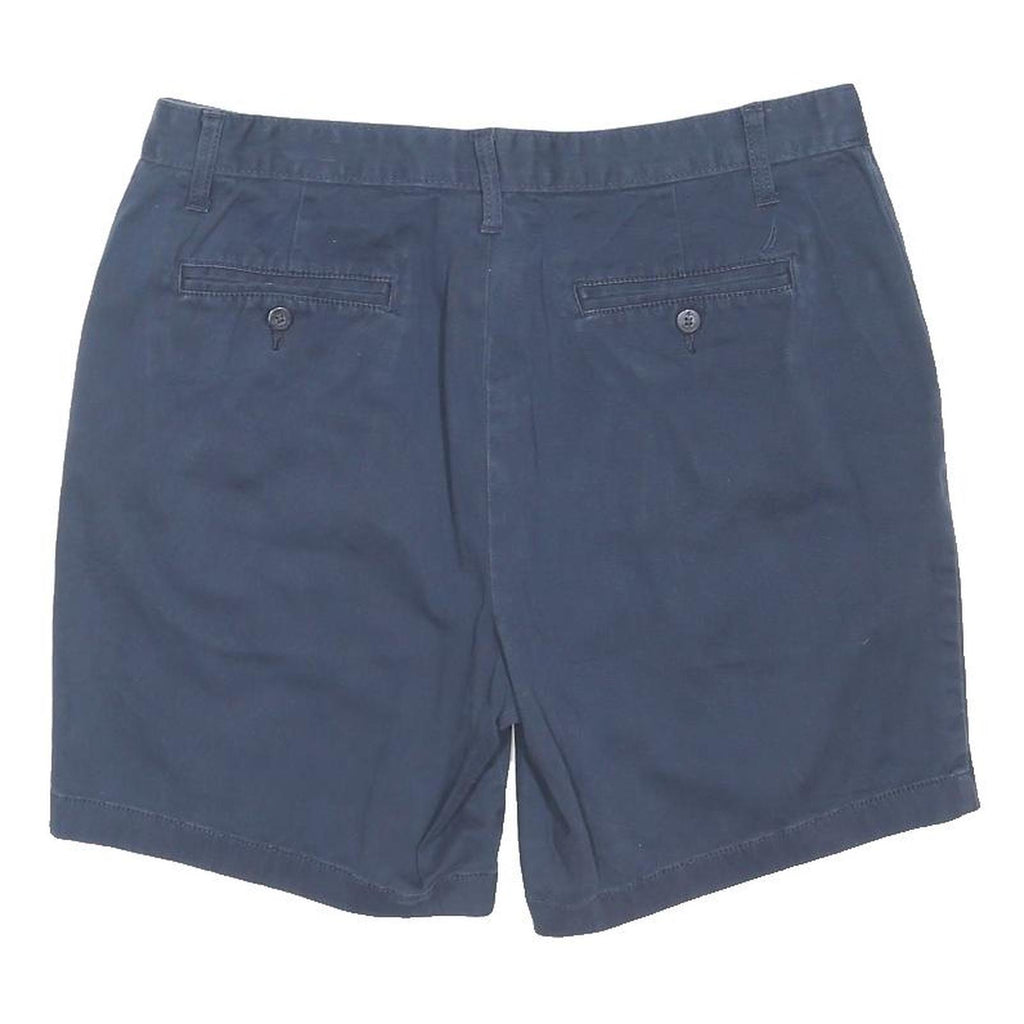 NAUTICA Mens Blue Casual Cotton Blend Shorts M W35 Comfortable Classic Fit