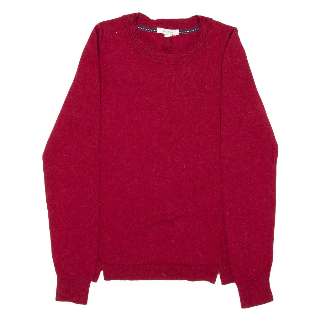 WHITE STUFF Womens Jumper Red Tight Knit Wool UK 6