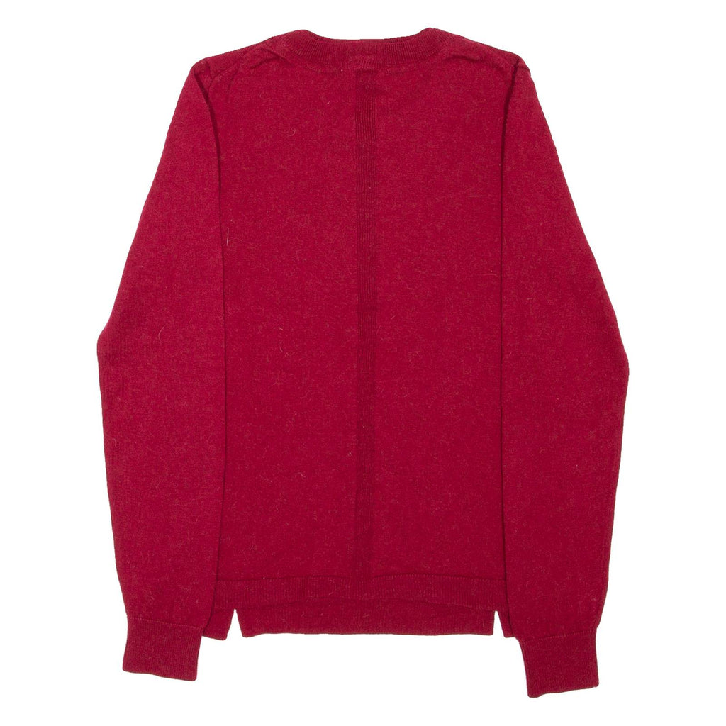 WHITE STUFF Womens Jumper Red Tight Knit Wool UK 6