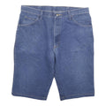 WRANGLER Mens Denim Blue Casual Shorts 2XL W36 Cotton Blend Comfortable Fit