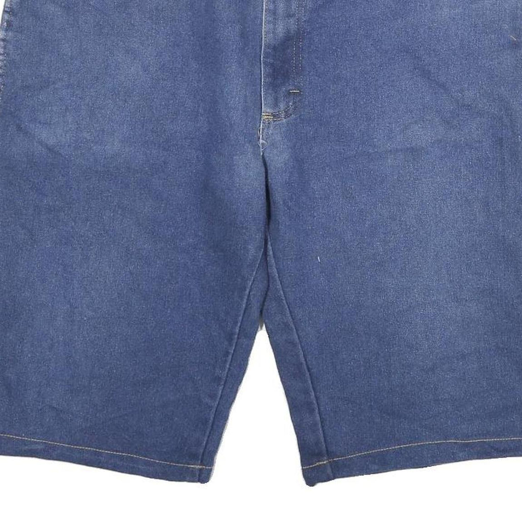 WRANGLER Mens Denim Blue Casual Shorts 2XL W36 Cotton Blend Comfortable Fit