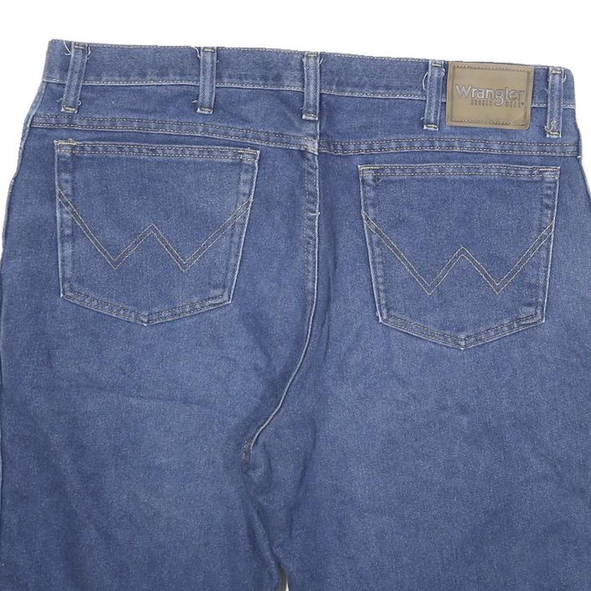 WRANGLER Mens Denim Blue Casual Shorts 2XL W36 Cotton Blend Comfortable Fit