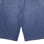 WRANGLER Mens Denim Blue Casual Shorts 2XL W36 Cotton Blend Comfortable Fit