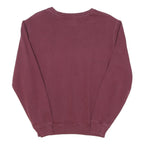 CHAMPION Womens Maroon Crew Neck S Cotton Blend Pullover Sweatshirt