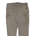 DICKIES Mens Regular Fit Workwear Jeans Grey Denim W40 L28 Zip Closure Durable