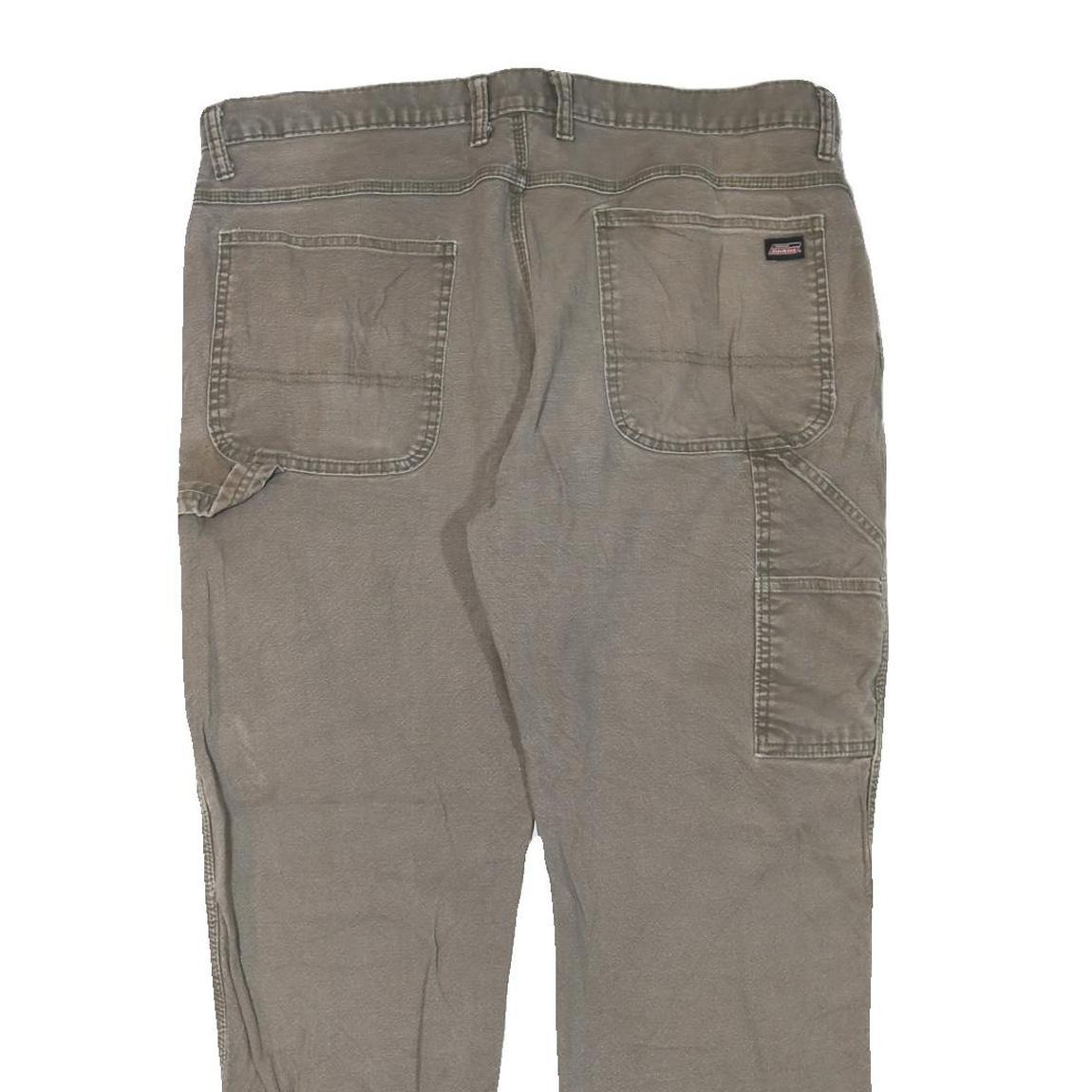 DICKIES Mens Regular Fit Workwear Jeans Grey Denim W40 L28 Zip Closure Durable