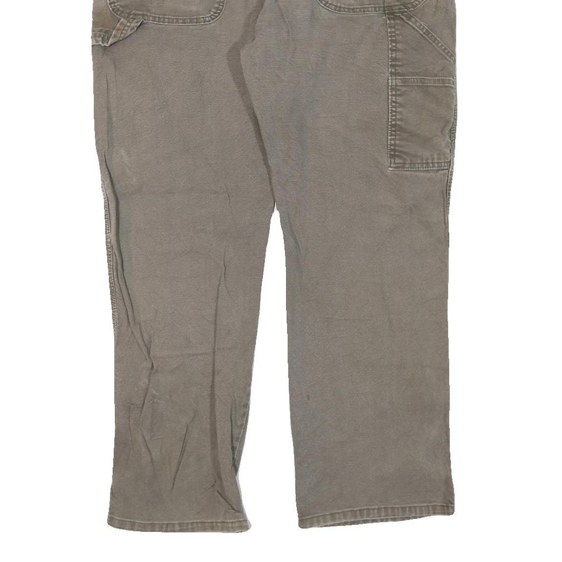 DICKIES Mens Regular Fit Workwear Jeans Grey Denim W40 L28 Zip Closure Durable