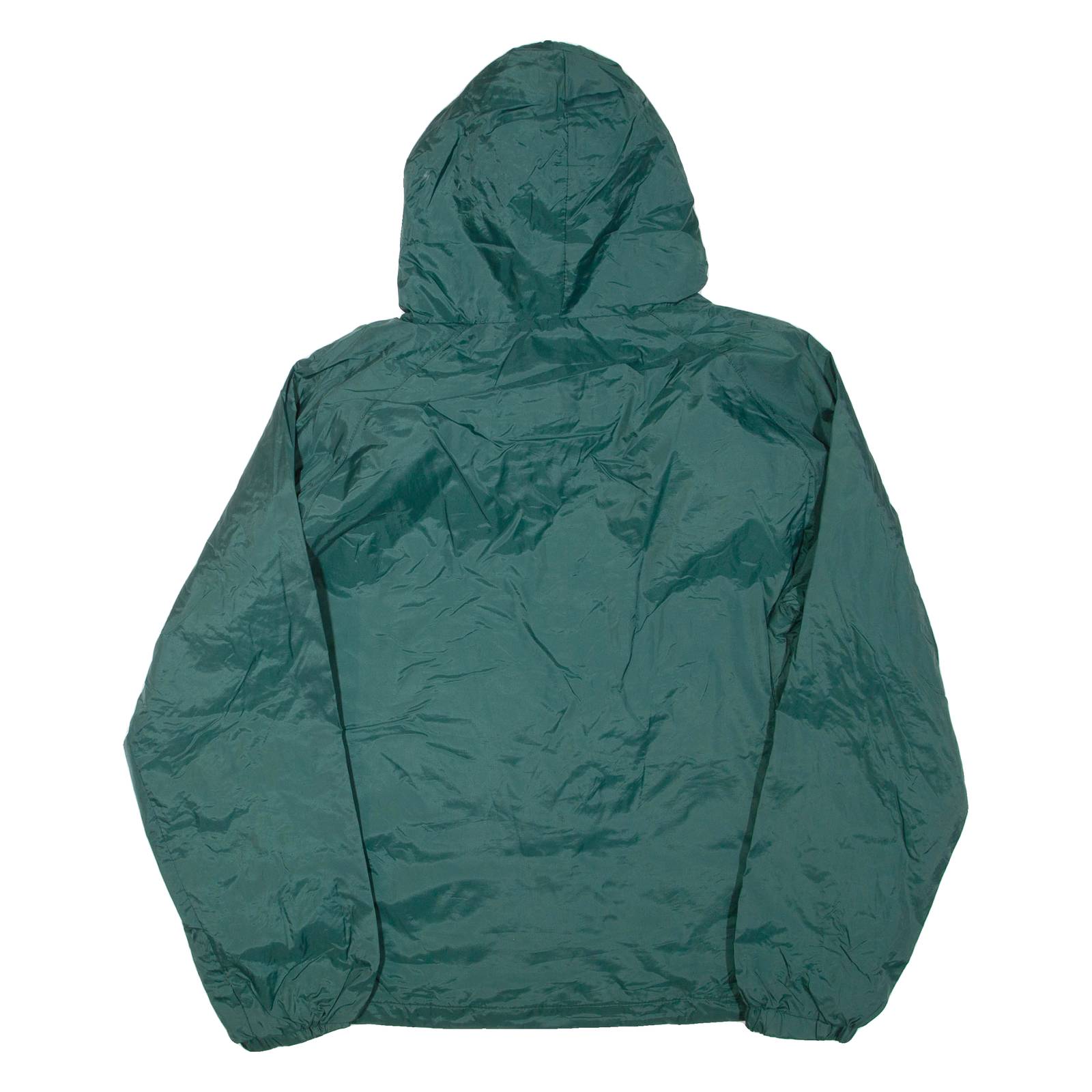 CHARLES RIVER APPAREL Basketball Mens Pullover Jacket Green Nylon Hooded L