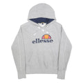 ELLESSEe Womens Grey Logo Pullover M Hoodie Cotton Blend Casual