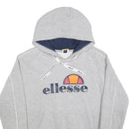ELLESSEe Womens Grey Logo Pullover M Hoodie Cotton Blend Casual