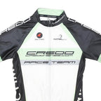 PACTIMO Mens Black & White Credo Race Team T-Shirt S Short Sleeve Crew Neck