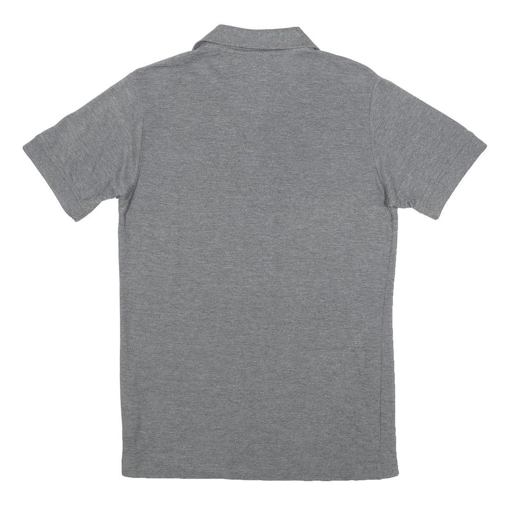 KAPPA Mens Grey Short Sleeve Plain Polo Shirt S Cotton Blend Casual