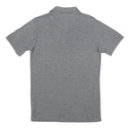 KAPPA Mens Grey Short Sleeve Plain Polo Shirt S Cotton Blend Casual