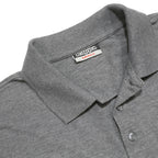 KAPPA Mens Grey Short Sleeve Plain Polo Shirt S Cotton Blend Casual