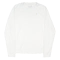 NEW BALANCE Mens White Long Sleeve Crew Neck T-Shirt S Lightweight Sportswear