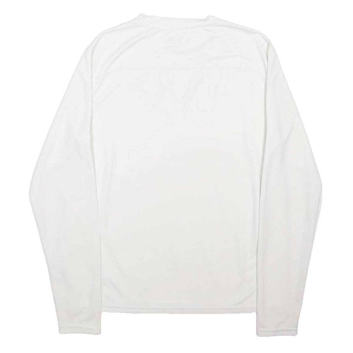NEW BALANCE Mens White Long Sleeve Crew Neck T-Shirt S Lightweight Sportswear