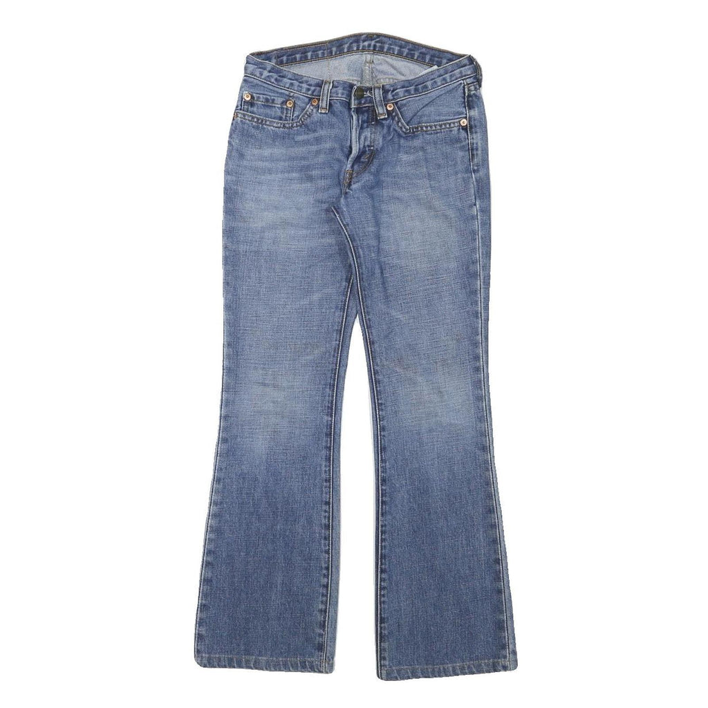 LEVI'S Womens Jeans Blue Regular Flared Denim Medium W25 L26 Classic Cotton