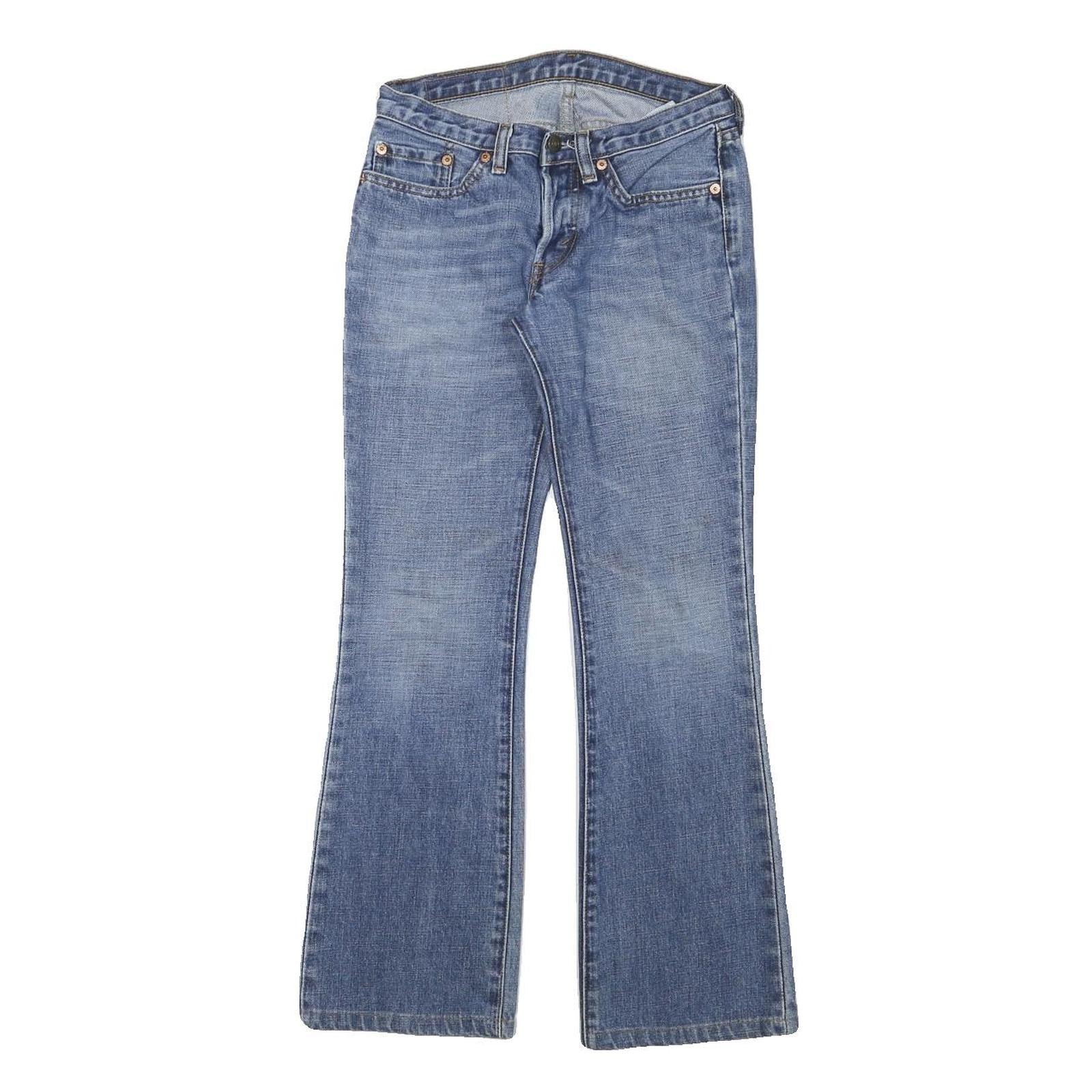 LEVI'S Womens Jeans Blue Regular Flared Denim Medium W25 L26 Classic Cotton