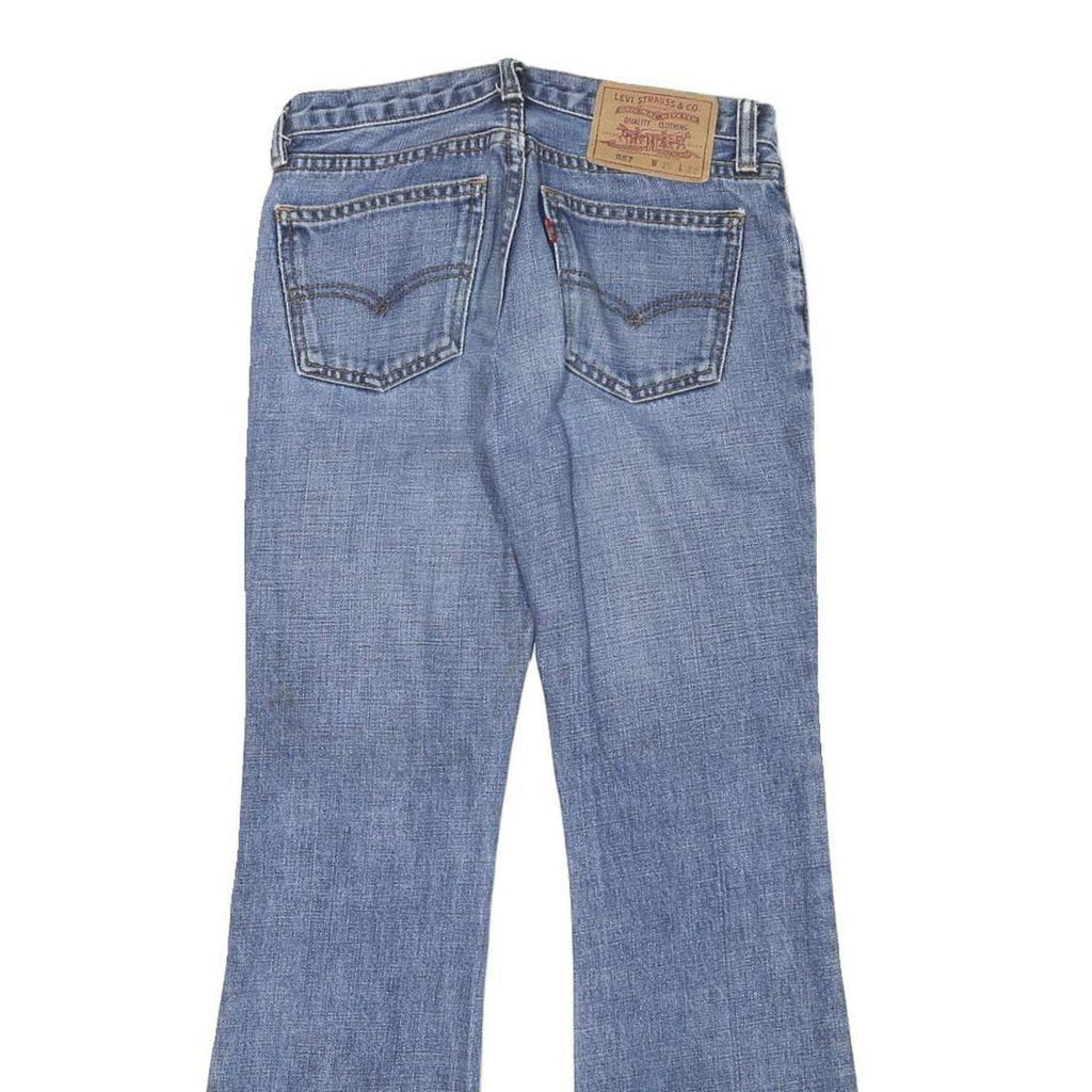 LEVI'S Womens Jeans Blue Regular Flared Denim Medium W25 L26 Classic Cotton